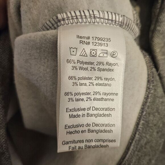 Jachs‎ New York Gray Long Sleeve Casual Pullover Mens Sweatshirt, Size L - Picture 6 of 6